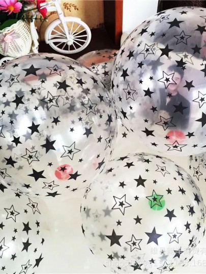 Латексные шары со звездами